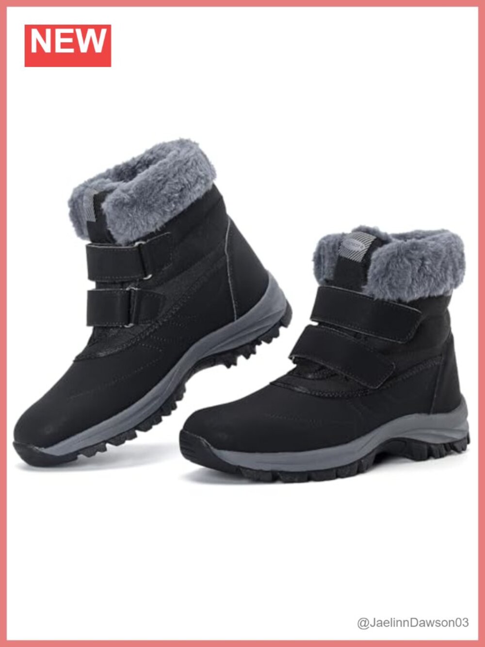 Women's Winter Snow Boots Warm Faux Fur Lined Waterproof Anti-Slip Mid-Calf